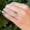 FiKai Platinum 1.2ct Diamond Engagement Ring VS1 18k Gold Sz 6 GIA shown worn, view 3