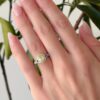 GIA Natural Fancy Intense Yellow Diamond Platinum Halo Ring 1ctw Size 7.5 shown worn