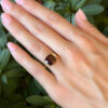 Rare Burma Red Spinel Diamond Ring 4.5ct GIA Cocktail Sz 6.25 18k Gold shown worn