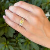 GIA 14k Natural Yellow Diamond 1.41ct Engagement Ring Bridal Set Sz 6, view 3