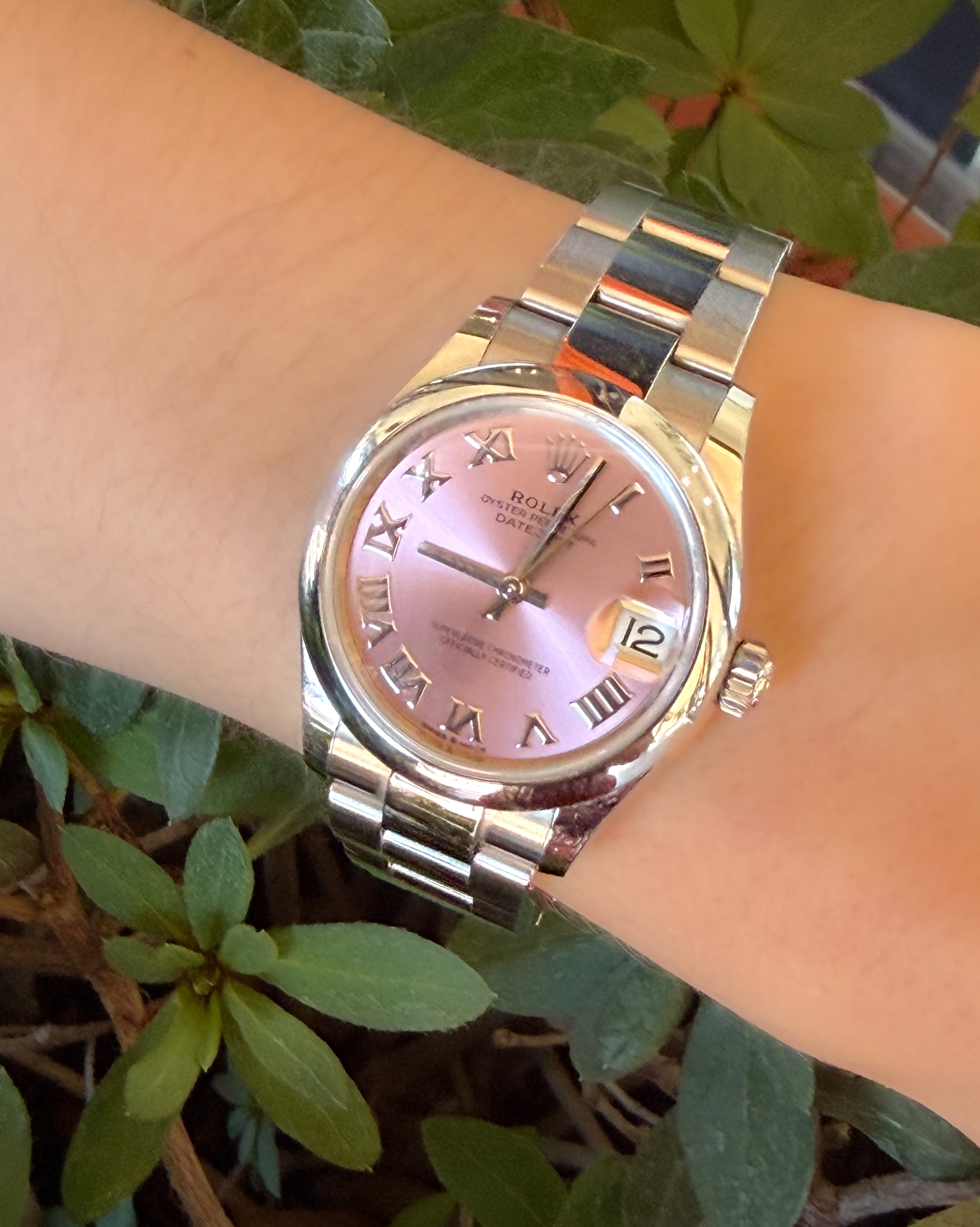 2022 Ladies DateJust Rolex 278240 SS Warranty 31mm Pink Dial Box Card, view 2