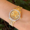 1980 Ladies Rolex President 18k Diamond Bezel 26mm 6917 Box Papers, view 2