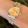 Rolex Datejust 69173 SS 18k 1991 Ladies 26mm Jubilee Bracelet Warranty shown worn