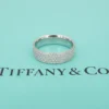 Tiffany & Co Metro 5-Row Diamond Band 18k White Gold Size 5.5 Retired, view 1