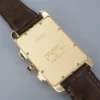 Cartier Tank Americaine 18k Yellow Gold Chrono Watch Leather 26mm 1730, view 4