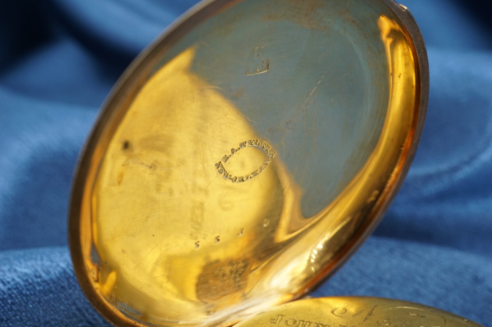 Solid 18k Gold Enamel John E Hyde & Sons Pocket Watch 1850 13j London 51mm, view 5
