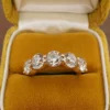 NEW 18k 5-Stone Diamond Stacker Band 4.52ctw Yellow Gold Size 6.25, view 6