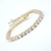 14k Diamond Tennis Bracelet Yellow Gold Natural 7 cttw 7" Classic, view 1