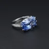 Antique Cut No Heat Ceylon Sapphire Diamond Ring 5.6ct Size 5.5 Lang, view 5