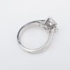 French Diamond Engagement Ring Platinum 1.9ct Emerald Size 6.25 G VS1 HRD, view 7