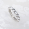 Harry Winston Diamond Eternity Band Ring Platinum 4 carat Size 7 4mm, view 5