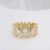Impressive Marquise Natural Diamond Eternity Ring Size 6.25 10mm 5cttw, view 5