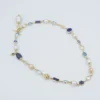 Sonja Picard Custom Mixed Gem Necklace 18k Yellow Gold w/ Drawing 19", view 3
