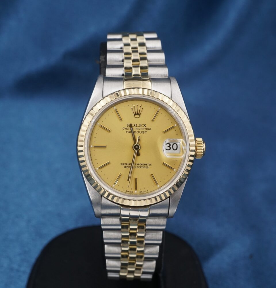 Rolex Datejust 68273 SS 18k 1993 Ladies 31mm Jubilee Bracelet Warranty W1179