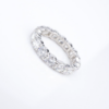 Harry Winston Diamond Eternity Band Ring Platinum 4 carat Size 7 4mm, view 10