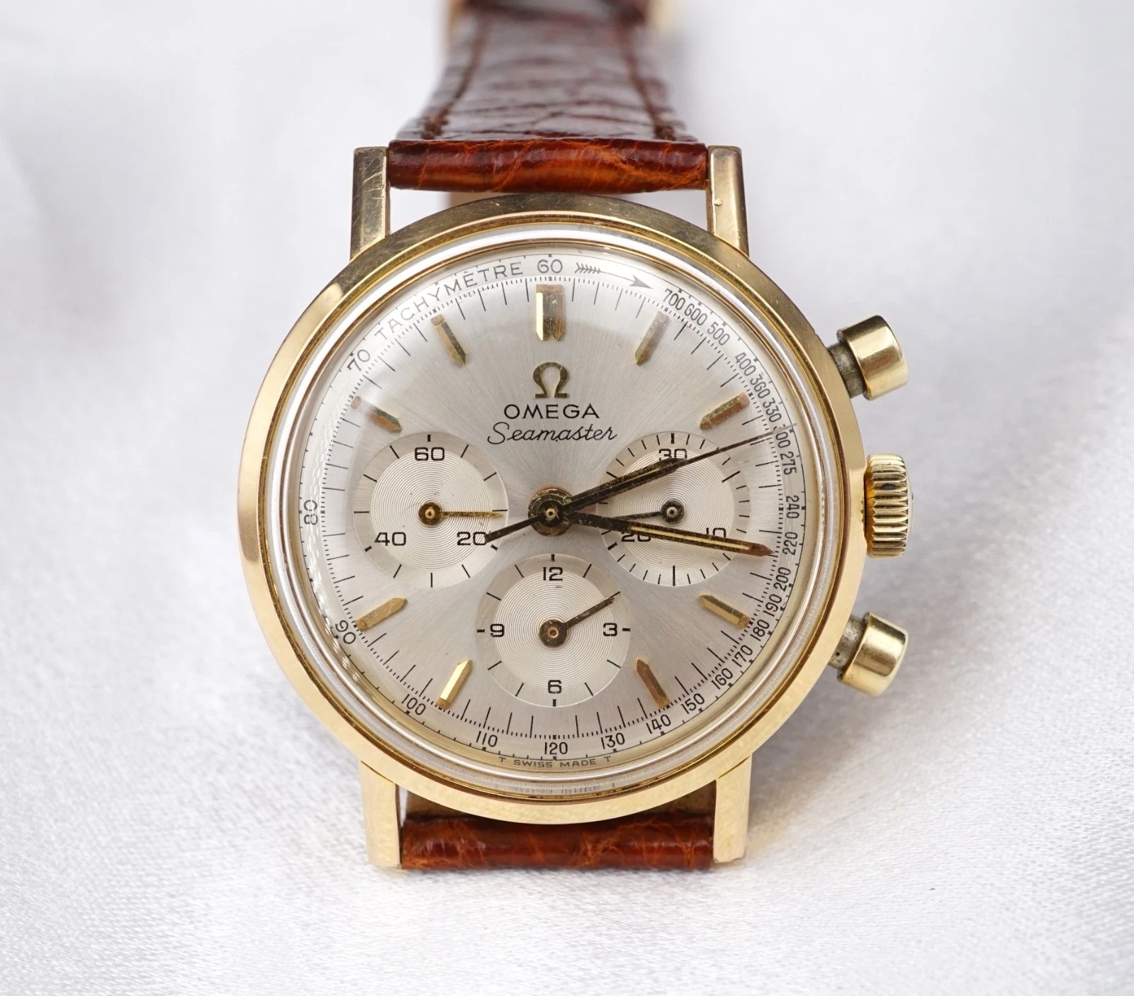 1966 Omega Seamaster Chronograph 105.005-65 Cal 321 Vintage 35mm Serviced, view 2