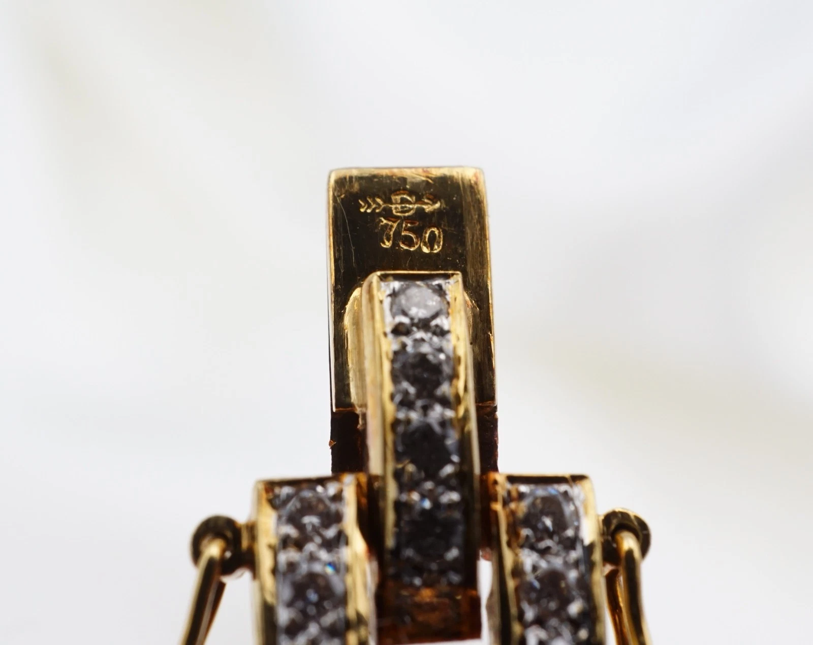 Craig Drake 18k 25cttw Natural Sapphire & Diamond Bracelet Yellow Gold 7", view 9