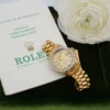 1980 Ladies Rolex President 18k Diamond Bezel 26mm 6917 Box Papers, view 3