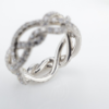 David Yurman Diamond Eternity Band Ring Platinum Size 5 7.3mm Wisteria, view 6