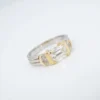 Vintage Diamond 3-Stone Engagement Ring Platinum 18k Gold 2.5ctw Size 8, view 4