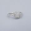 Tiffany & Co. Soleste Diamond Halo Ring Platinum Size 7.5 1 ctw Cushion, view 8