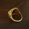 12ct Rubellite Tourmaline Cocktail Ring 18k Yellow Gold Size 7.5 Estate, view 7