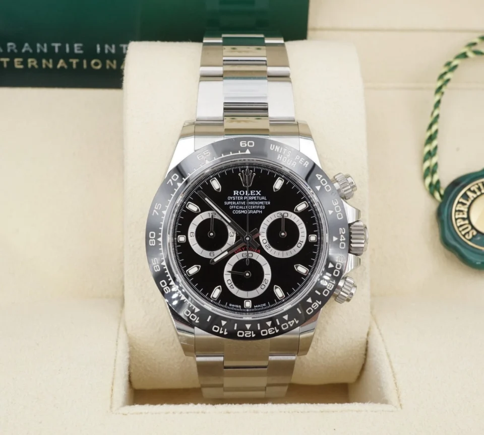 2023 Rolex Cosmograph Black Daytona 116500LN Stainless 40mm Box Card, view 2