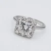 Tacori 1.5ct Radiant Diamond Halo Engagement Ring EGL G SI1 Platinum Sz 5, view 3