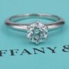 Tiffany & Co Diamond Engagement Ring Platinum 1ct VS1 I Size 7.5 Box, view 1