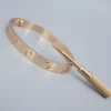 Cartier LOVE Bracelet 18k Pink Rose Gold Sz 16 New Screw Box Screwdriver, view 3