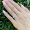 Harry Winston Diamond Eternity Band Ring Platinum 4 carat Size 7 4mm, view 2