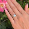 Antique Edwardian Diamond Engagement Ring Platinum 3 ct GIA Sz 5.75, view 11