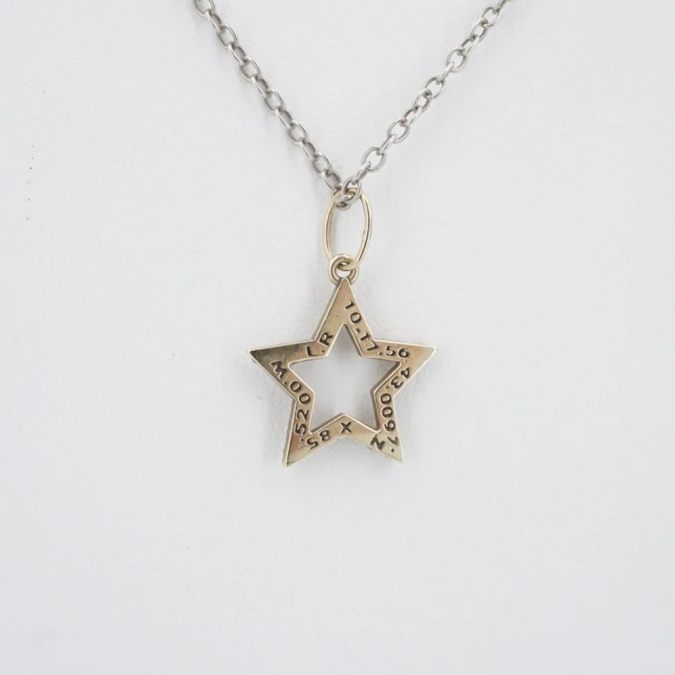 Sonja Picard Destiny Star Diamond Necklace, 14k Gold and Sterling Silver