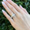 Diamond Engagement Ring 18k White Gold Platinum 2 ctw Size 6.75 GIA G VS2, view 12