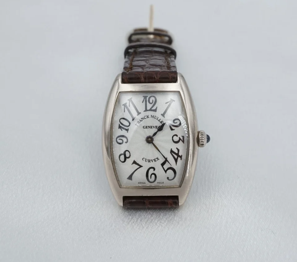 Franck Muller Ladies 18k White Gold Cintrée Curvex Watch Ref. 1752QZ 25mm, view 2