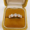NEW 18k 5-Stone Diamond Stacker Band 4.52ctw Yellow Gold Size 6.25, view 10