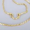 2 Bhat 23k Yellow Gold 2.4mm Chain Necklace 29" 29g, view 2