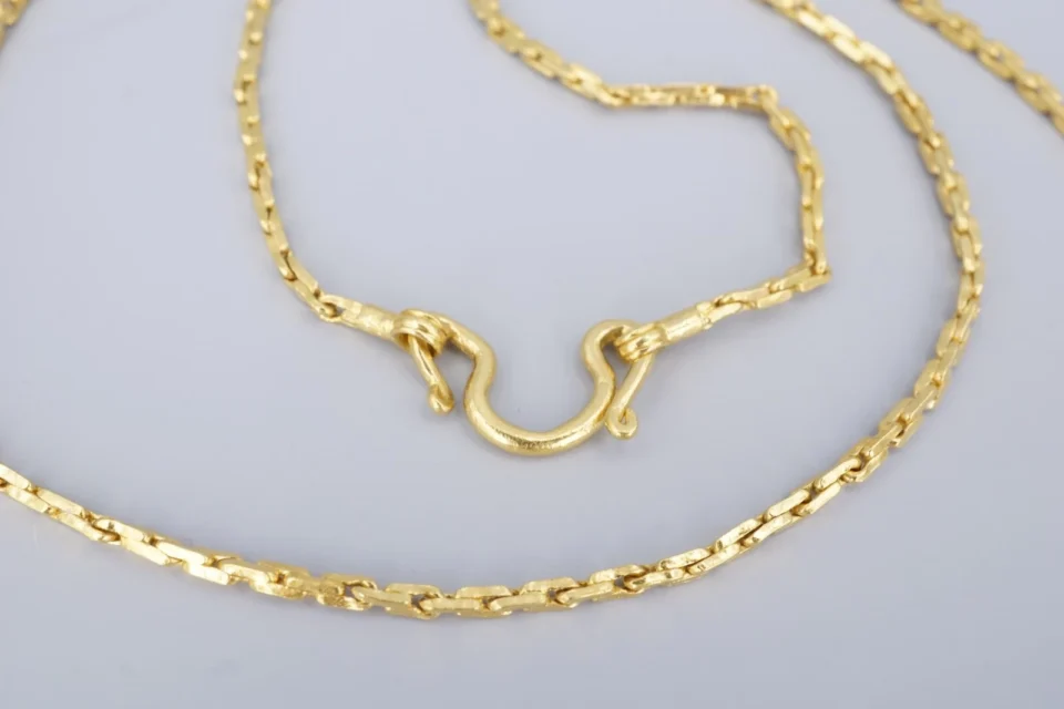 2 Bhat 23k Yellow Gold 2.4mm Chain Necklace 29" 29g, view 2