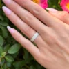 Tiffany & Co Metro 5-Row Diamond Band 18k White Gold Size 5.5 Retired, view 3