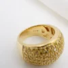 Pave Natural Yellow Diamond Ring 18k Yellow Gold 2.5ctw Size 7 GIA, view 4