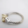 GIA 14k Natural Yellow Diamond 1.41ct Engagement Ring Bridal Set Sz 6, view 9