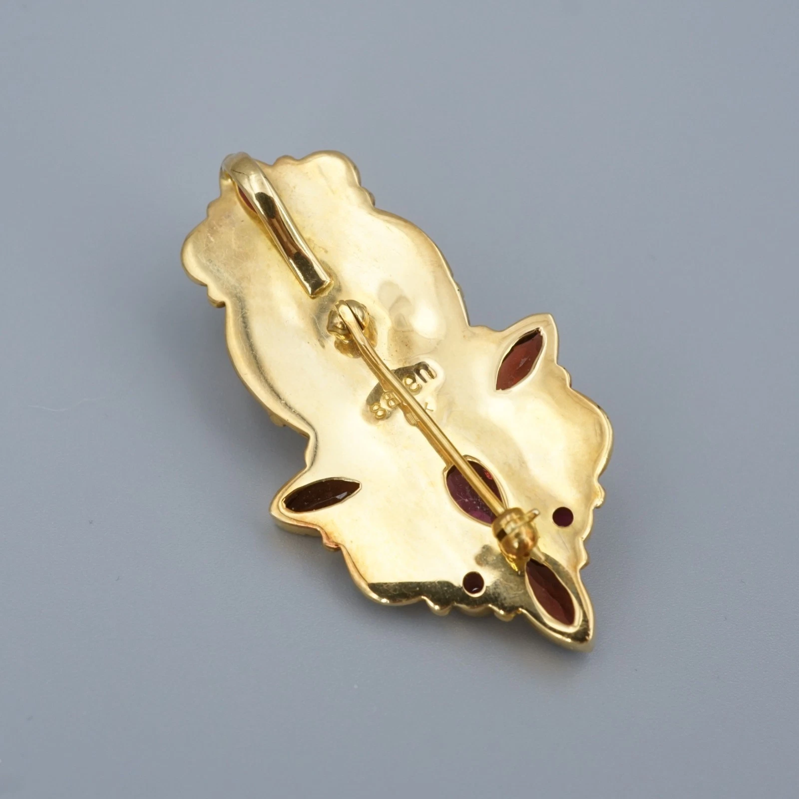 Sajen 18k Gold Pendant Sleeping Princess Mother of Pearl 1.8", view 5