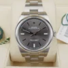 Rolex Oyster Perpetual 114300 39mm 2018 Dark Rhodium Dial Box Card, view 3