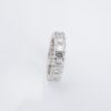 Platinum 5 ct Emerald Cut Diamond Eternity Band Ring Size 6 Anniversary, view 5