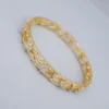 18k Diamond Bangle Bracelet Yellow Gold 3 carats Floral 7.5", view 3