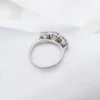 Vintage Natural Diamond 3.4cttw Engagement Ring Sz 7.25 Platinum 3 Stone, view 6