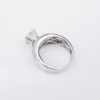 18k Diamond Engagement Ring White Gold 3.5 ctw Size 7.25 Natural, view 8