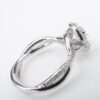 David Yurman Lanai Diamond Halo Engagement Ring Platinum 1.5ct F VS1 GIA, view 8