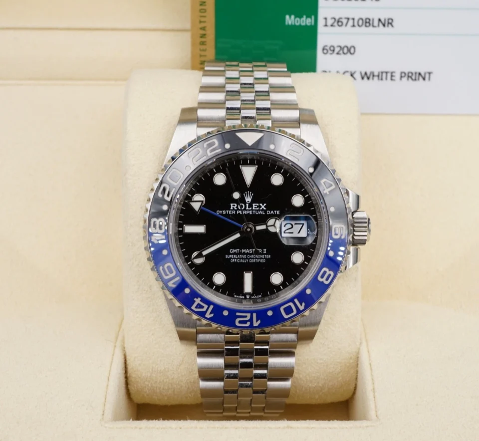 Rolex GMT Master II 126710BLNR SS 2019 Batgirl 40mm Box Card W1427
