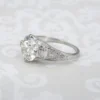 Antique Edwardian Diamond Engagement Ring Platinum 3 ct GIA Sz 5.75, view 8